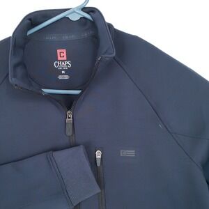 Chaps Ralph Lauren Mens Navy Full Zip Jacket Track Jacket Activewear Size Medium